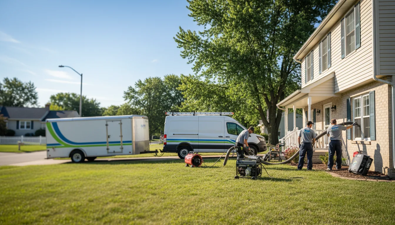 Flooded Basement Restoration And Cleanup With Repair in Lee Center, IL near me
